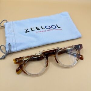 Zeelool Brown Glasses Frames, No prescription